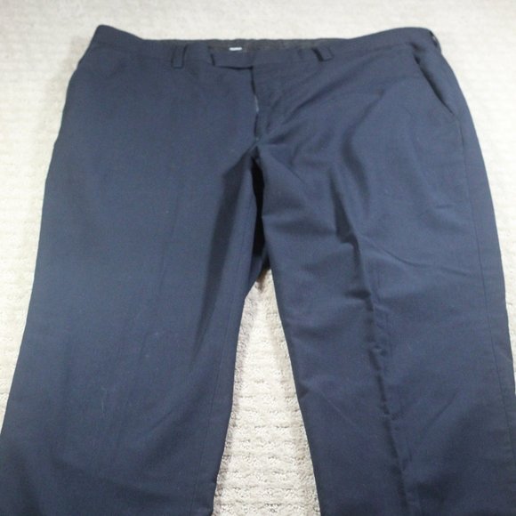 Murano Men's Size 38x30 Dark Navy Straight Fit Slacks - Picture 2 of 5